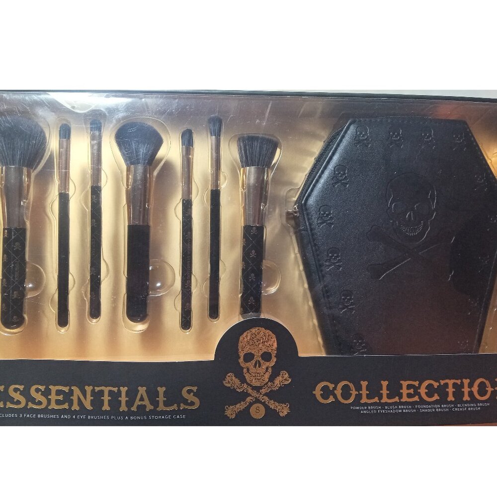Goth ☠ Skull Makeup Brush Set